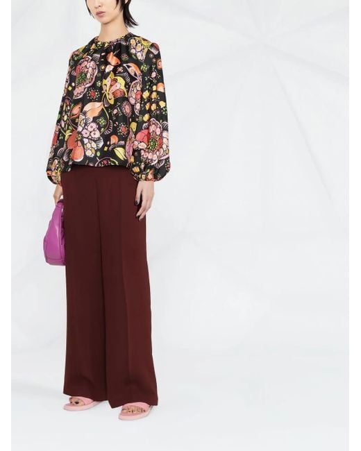 LaDoubleJ Black Charming Silk Blouse
