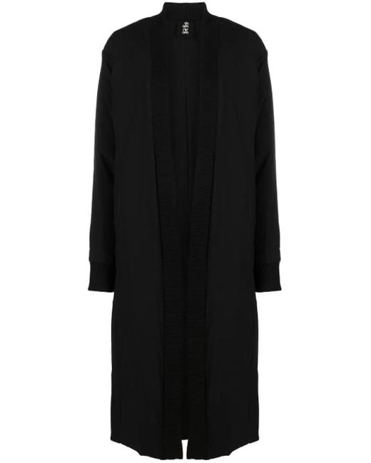 Thom Krom Black Rear-Slit Single-Breasted Padded Coat