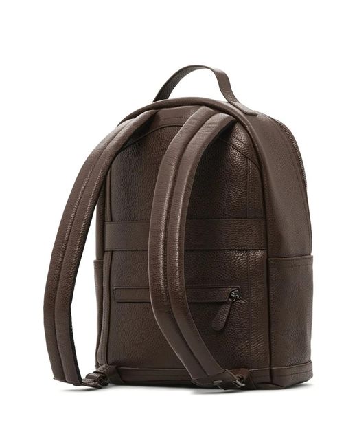 Lottusse Brown Borne Leather Backpack for men