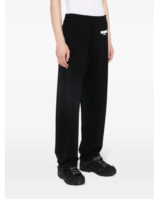 OAMC Black Logo-Patch Track Pants for men