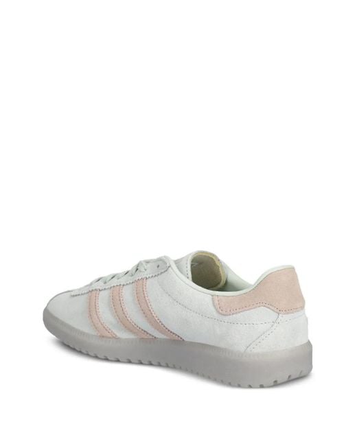 Adidas White Bermuda Striped Sneakers