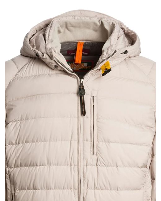 Parajumpers Natural Last Minute Hooded Quilted Jacket for men