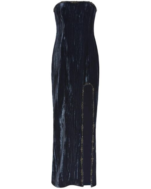 Vestido de fiesta Eponine palabra de honor Cinq À Sept de color Blue