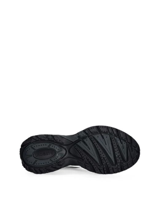 Lacoste Gray L003 Neo Shot Logo-Patch Mesh Sneakers for men