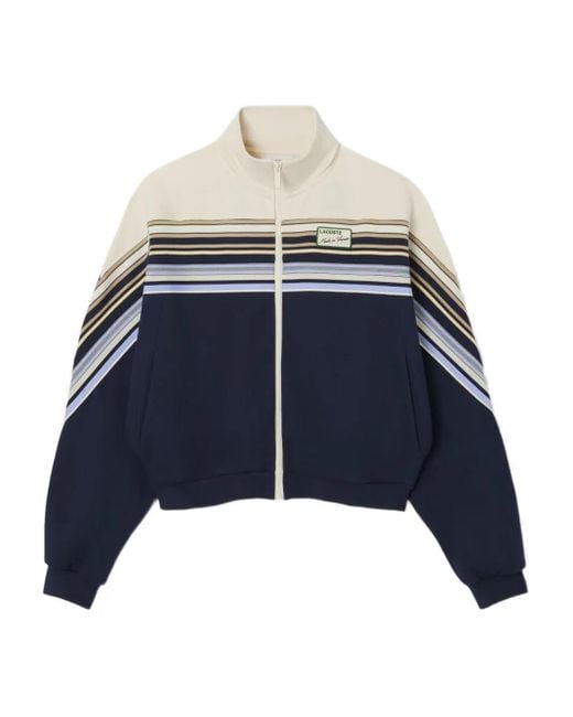 Lacoste Blue Logo-Patch Sweatshirt
