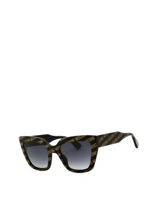 Moschino Black Logo-Print Sunglasses