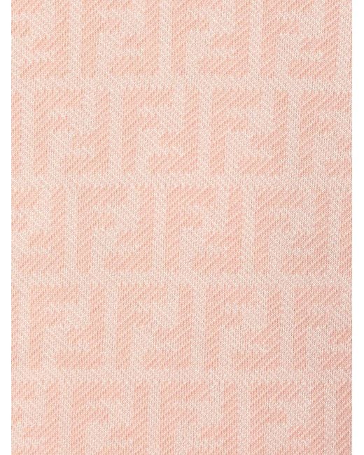 Fendi Pink Patterned Buttoned Cardigan