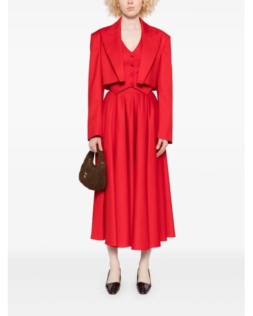 Nissa Red Cropped Jacket
