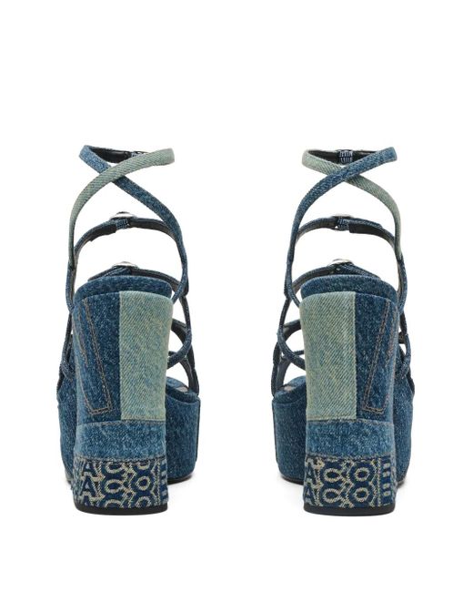Marc Jacobs Blue Kiki Platform Sandals