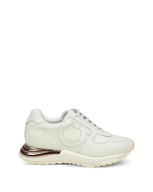 Ferragamo White Brooklyn Sneakers