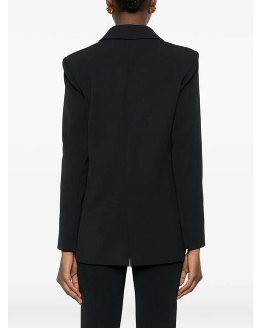 Patrizia Pepe Black Soft Cotton Blazer