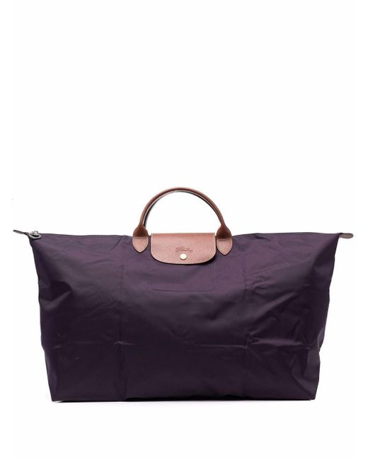 Longchamp Purple Le Pliage Original Travel Bag