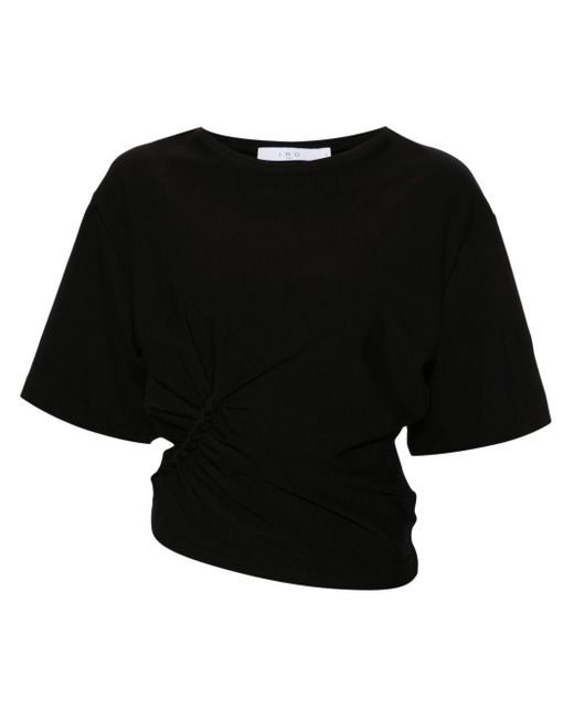 Camiseta Alize con detalle trenzado IRO de color Black