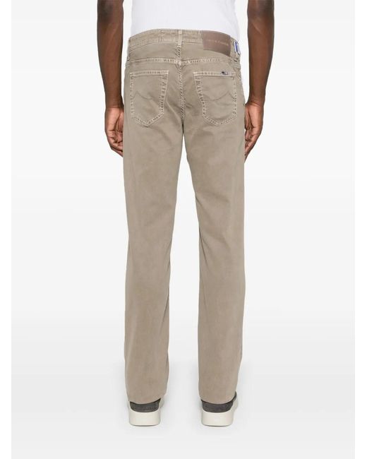 Jacob Cohen Natural Bard Mid-Rise Straight-Leg Jeans for men
