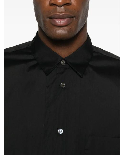 Comme des Garçons Black Chest-Pocket Long-Sleeve Shirt for men