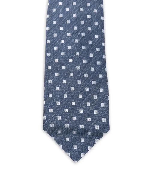 Barba Napoli Blue Cravate À Motif Géométrique for men