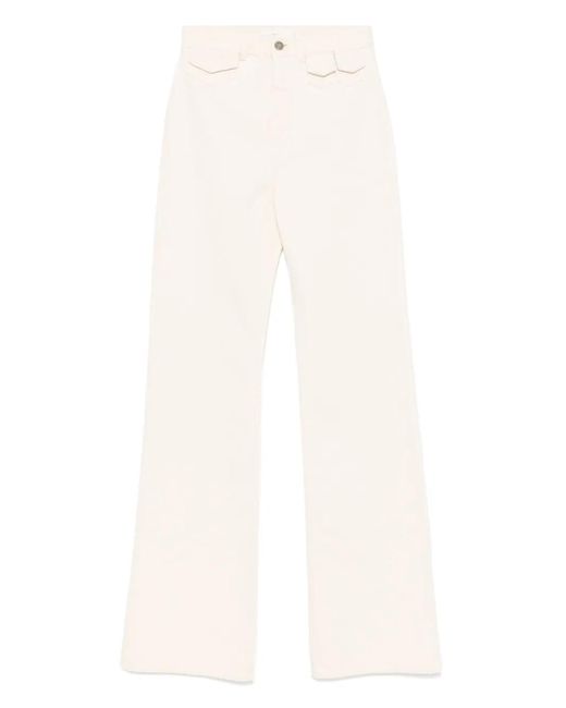 Vaqueros con parche del logo Chloé de color White