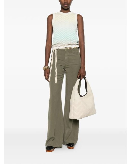 Missoni White Chevron-Pattern Top