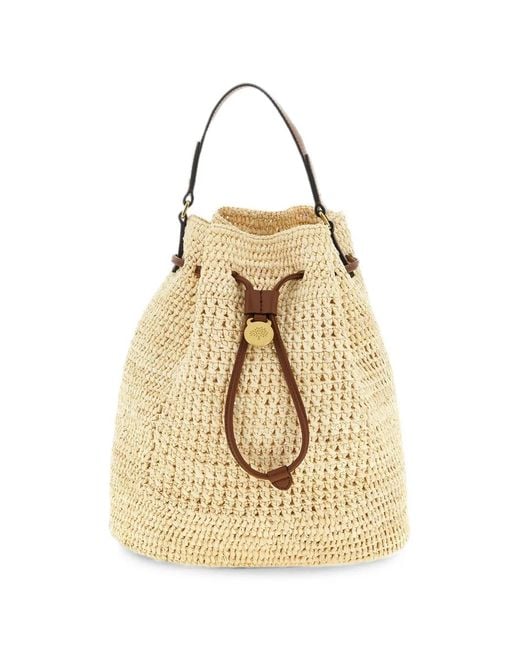 Mulberry Natural Crochet Bucket Bag