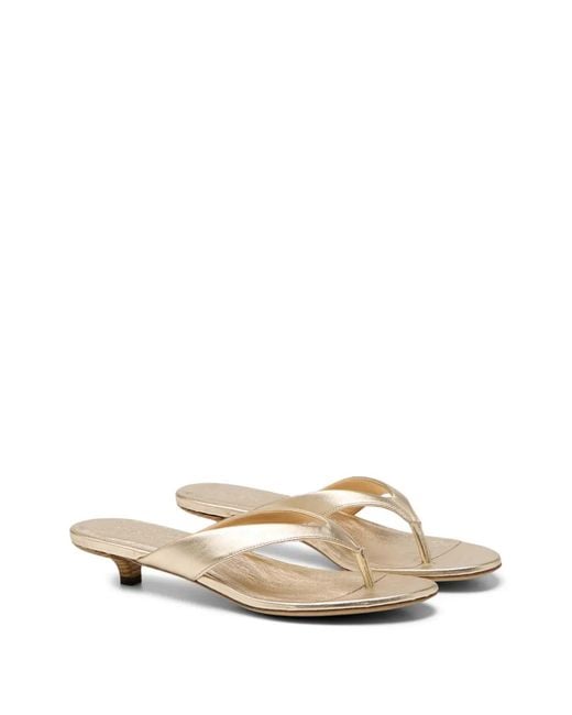 Marsèll White Orma Metallic Heeled Sandals