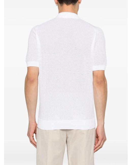 Tagliatore White Buttoned Shirt for men
