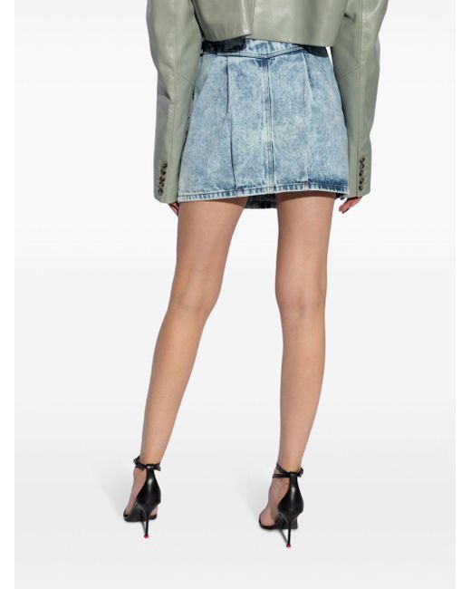 The Mannei Shorts Met Paperbag-taille in het Blue