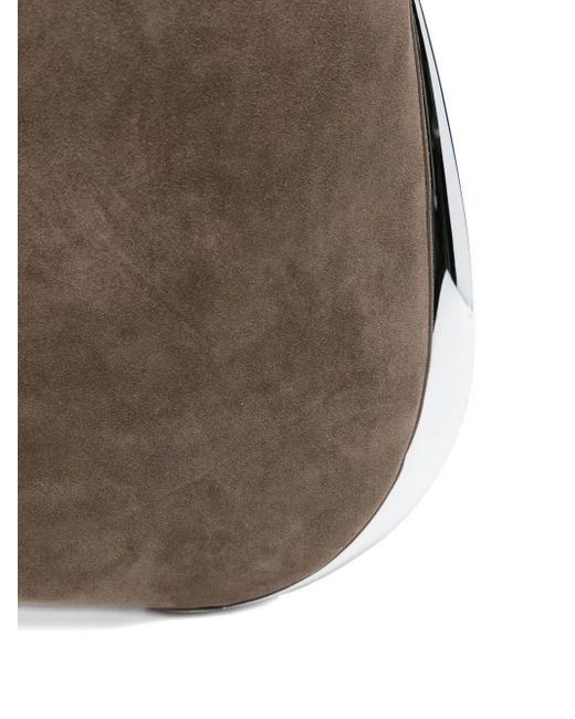 Benedetta Bruzziches Brown Schultertasche aus Wildleder