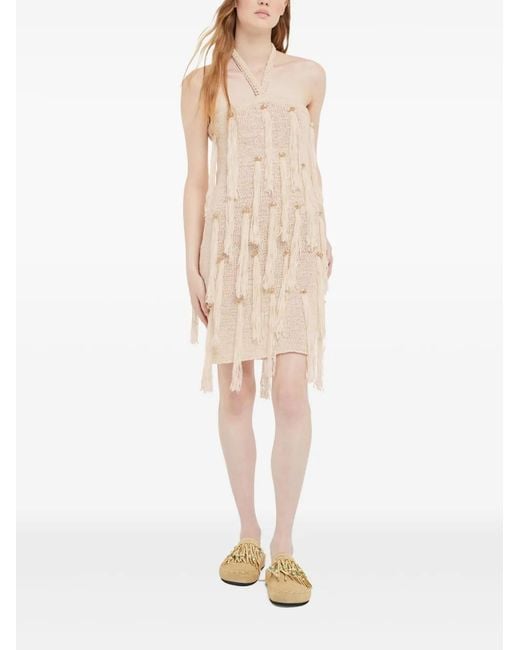 Alanui Cape Jasmine Mini-Jurk in het Natural