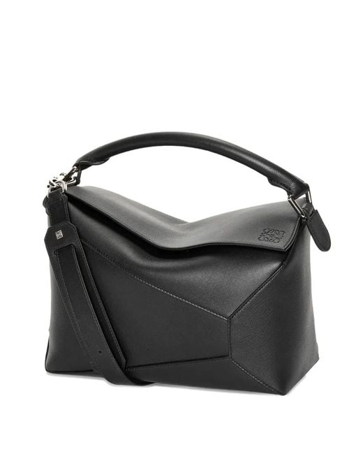 Loewe Black Medium Puzzle Edge Bag