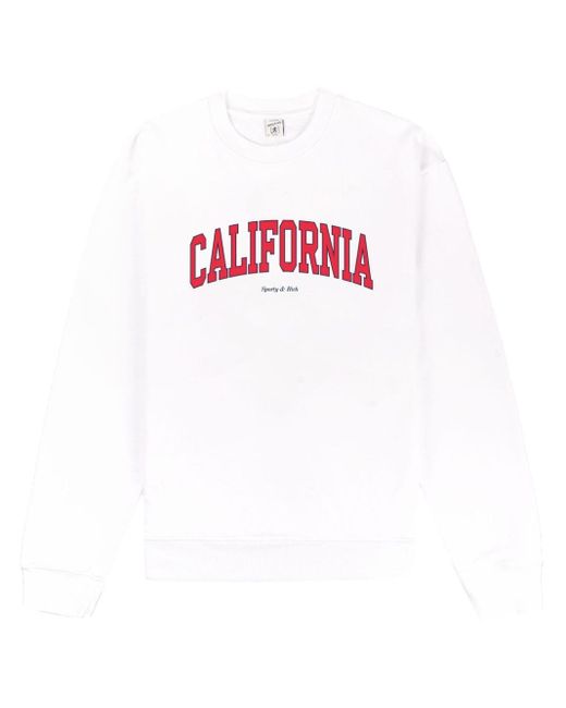 Sporty & Rich Pink California Cotton Sweatshirt
