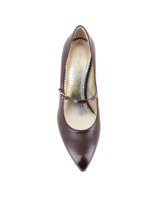 Antonio Barbato Maestri Veneziani Brown Escarpins En Cuir À Talon 70 Mm