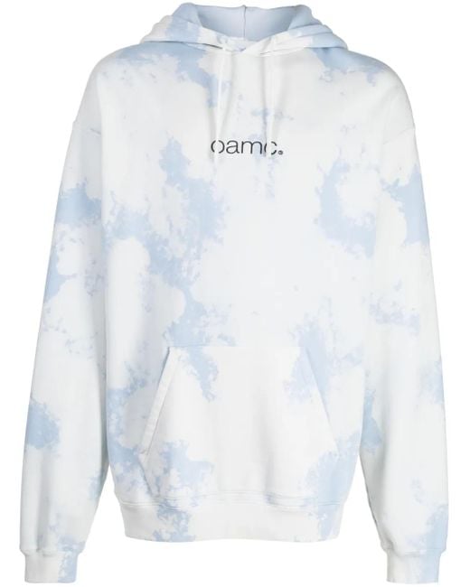 OAMC Blue Logo-Print Cotton Hoodie for men