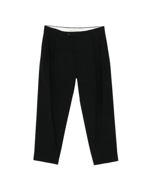 Briglia 1949 Black Arnos Pleated Trousers for men
