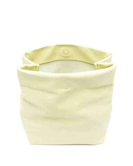 Cortana Yellow Leather Clutch Bag