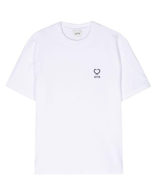 Arte' Katoenen T-shirt in het White voor heren