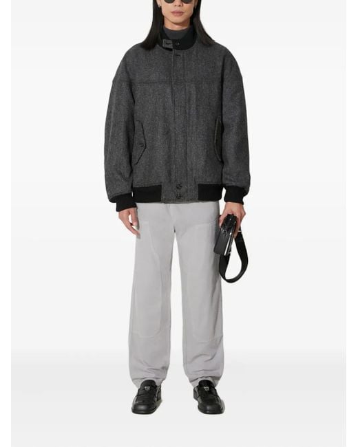 Baracuta Gray G9 Herringbone Bomber Jacket
