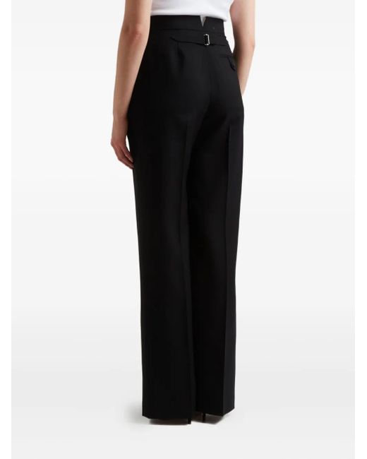 Alexander McQueen Blue Wool Trousers