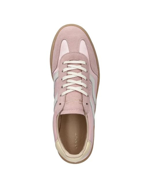 Gant Pink Stripe Panelled Sneakers