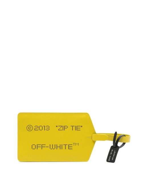 Off-White c/o Virgil Abloh Yellow Mittelgroße Zip Tie Clutch