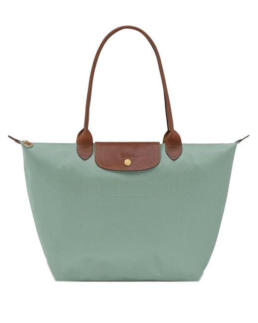 Longchamp Green Large Le Pliage Tote Bag