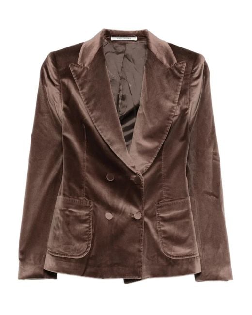 Blazer À Boutonnière Croisée Tagliatore en coloris Brown