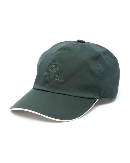 Loro Piana Green Logo-embroidered Baseball Cap