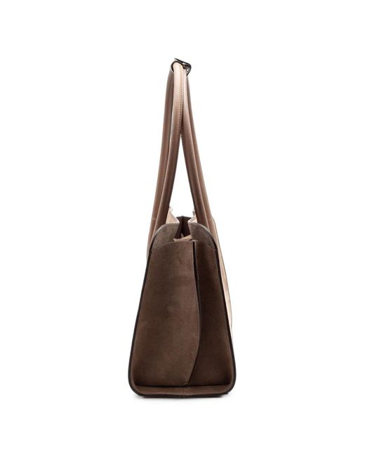 Roberto Festa Brown Zeta Soft Suede Tote Bag