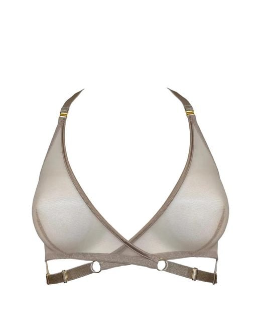 Bordelle Gray Signature Wrap Mesh Bra