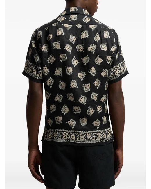 Ralph Lauren Black Print-Detail Shirt for men