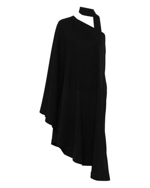 BITE STUDIOS Black Robe Mi-Longue À Détail De Laçage