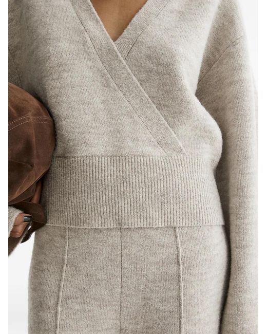 Pull Léon À Col V Aeron en coloris White