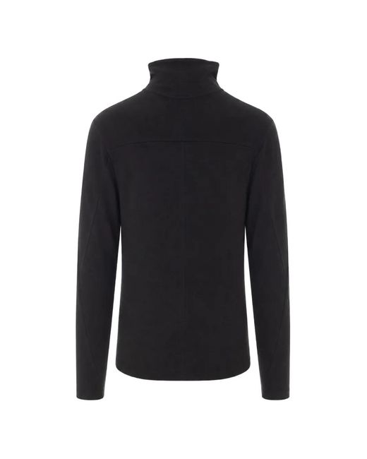 Thom Krom Blue High-Neck Panelled Sweater for men