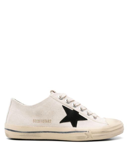 Golden Goose Deluxe Brand White Star-patch Canvas Sneakers