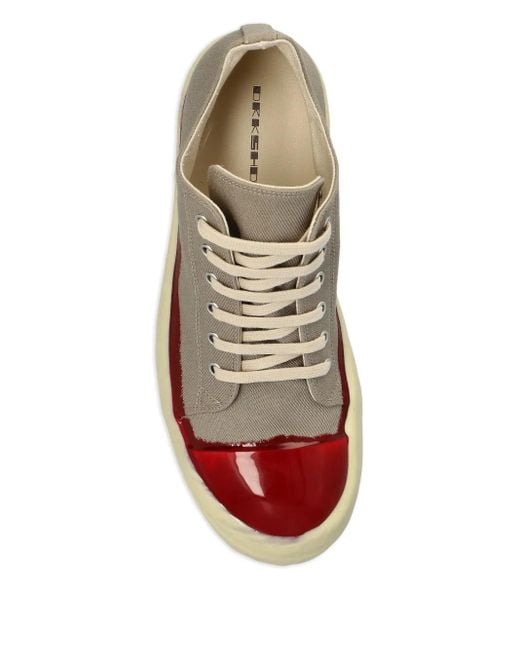 Zapatillas de lona Rick Owens de hombre de color Brown